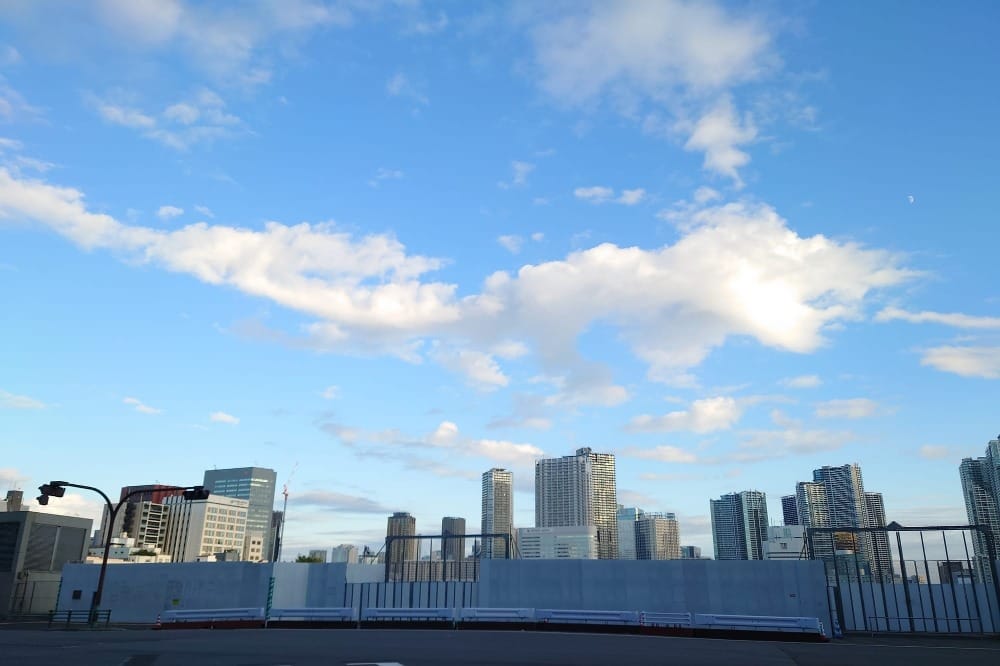 Former Tsukiji Market site in Tokyo