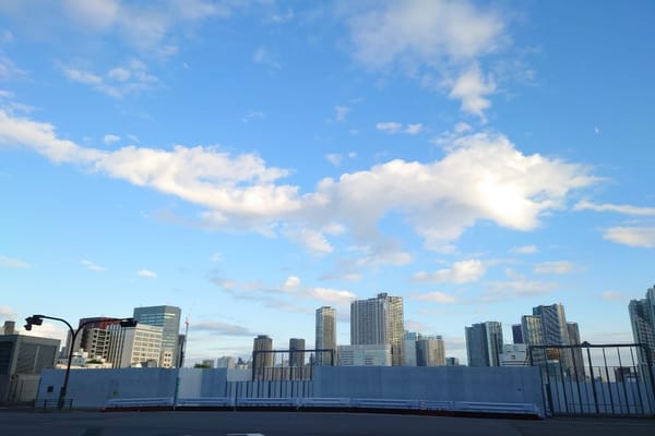 Former Tsukiji Market site in Tokyo